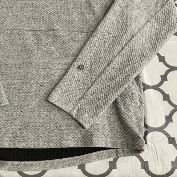 Lululemon At Ease Hoodie Men’s Medium M3BF7S Heathered Grey Stretch Comfort - Picture 8 of 13